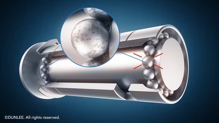 Traditional Ball Bearing – Wear and jamming risk