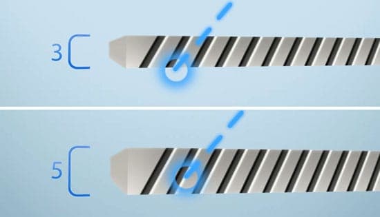 DUNLEE Fiber Interspacer thick vs. thin